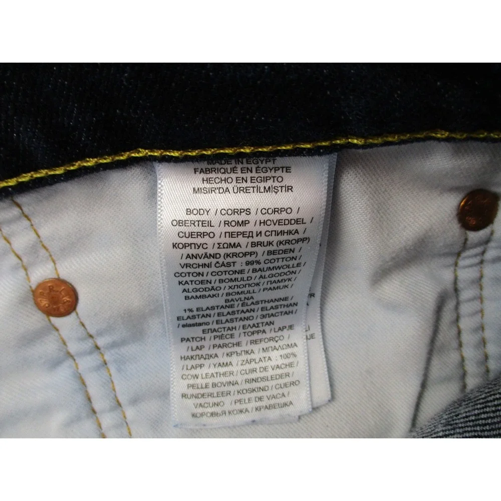 Polo Ralph Lauren Jeans Mens 40x32 Blue Classic Fit Dark Wash Straight Denim